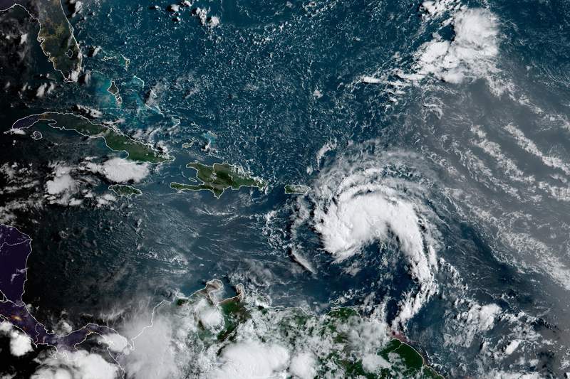 Tropical Storm Fred forms south of Puerto Rico