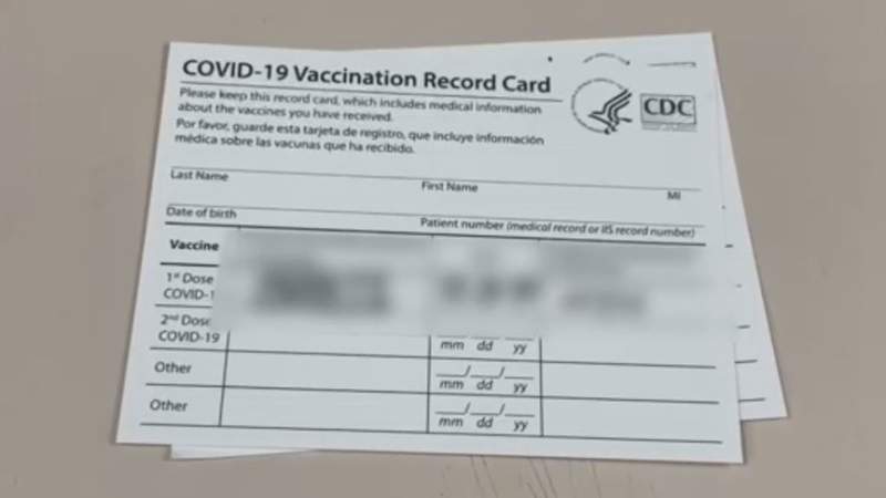 Houston officials, FBI warn against use of fake vaccination cards
