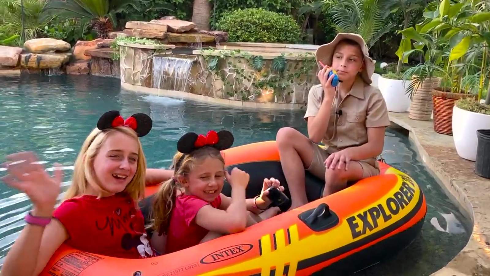 Katy family transforms backyard pool into a Disney jungle cruise in popular YouTube video