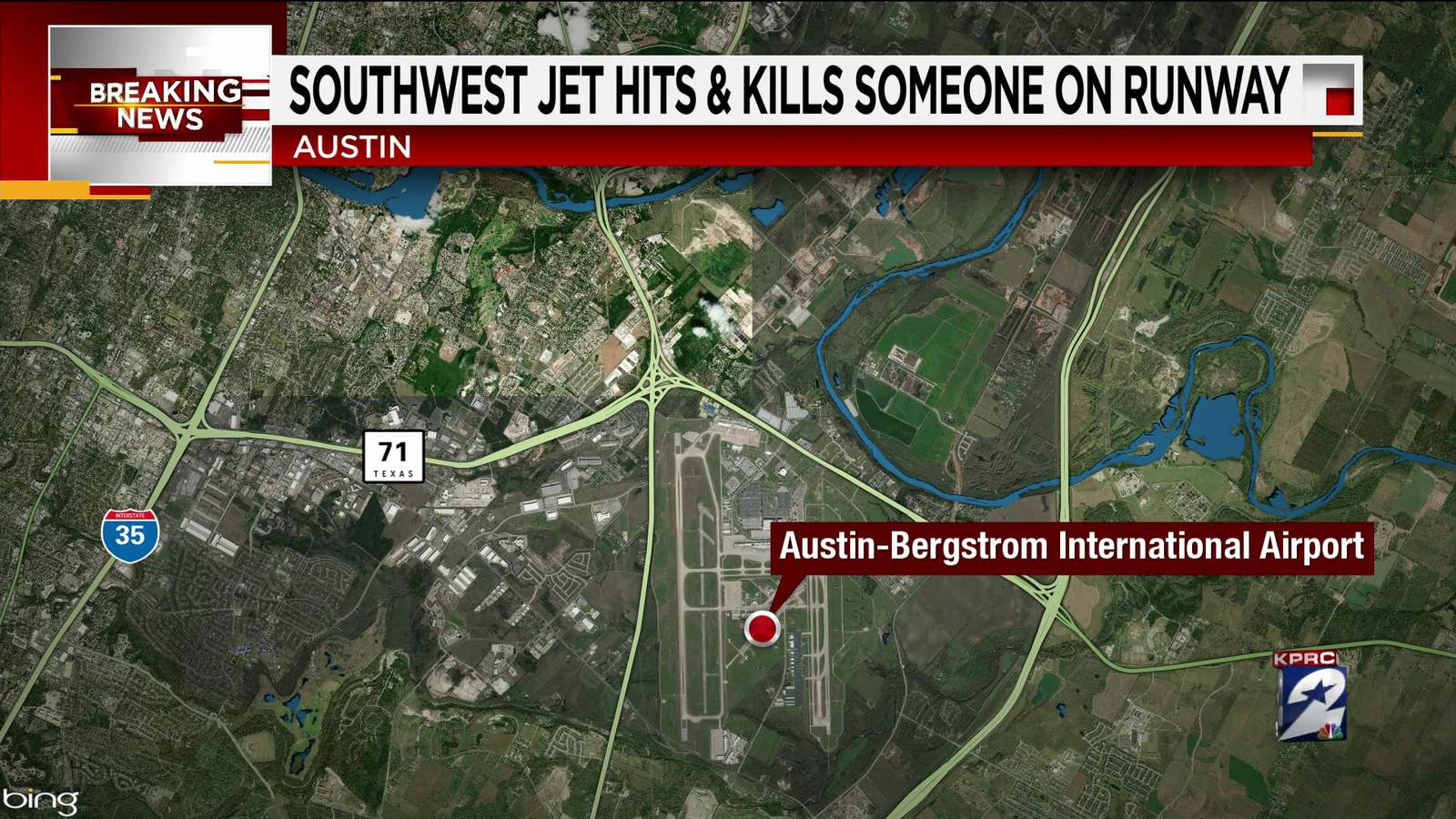 Person hit and killed by Southwest airplane on runway in Austin, airport says