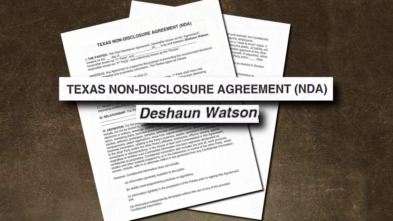 EXCLUSIVE: Sources share copy of NDA that 1 of Deshaun Watson’s accusers says player sent to her