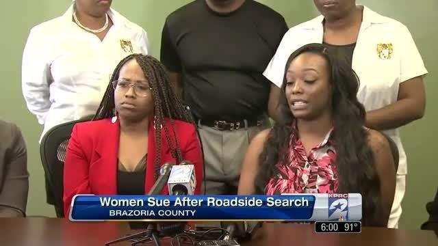 Women sue after roadside cavity search