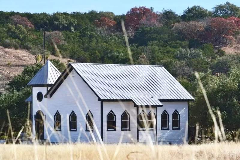 This Airbnb in the Texas Hill Country is a renovated chapel