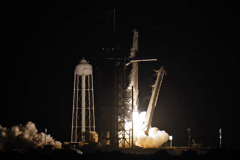 SpaceX launches historic all-civilian crew on private Earth-circling trip