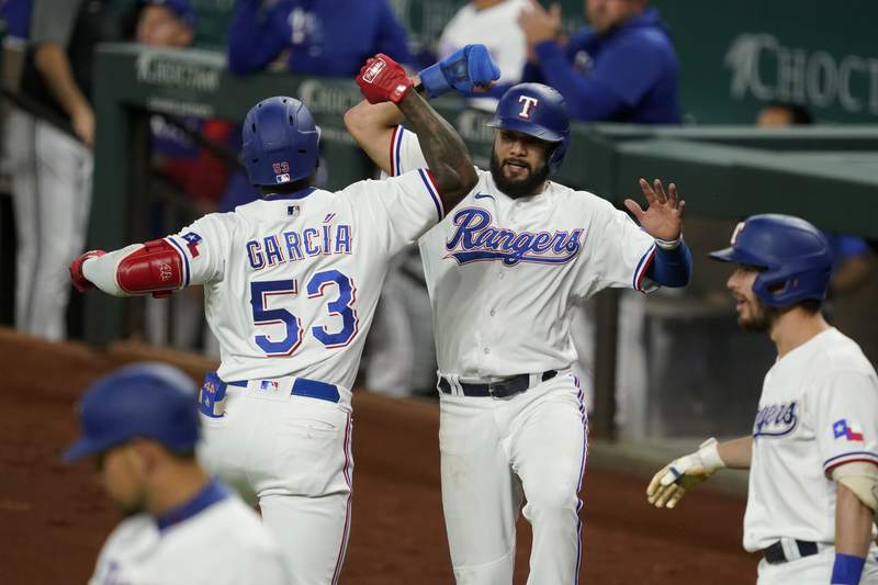 Garcia hits 30th HR, Texas beats Astros in Greinke’s return