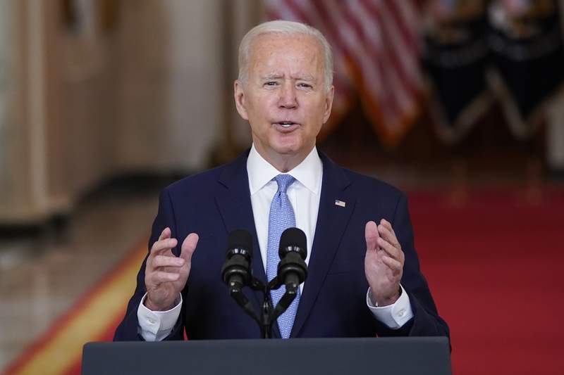 Biden defends departure from ‘forever war,’ praises airlift