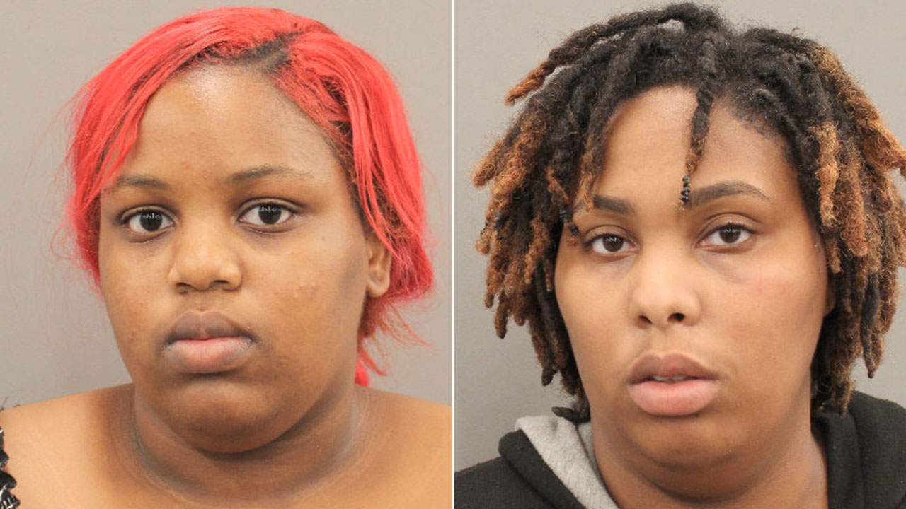Daquiesha Williams (left) and Keaundra Young (right) are seen in mug shots released by the Houston Police Department on March 23, 2021.