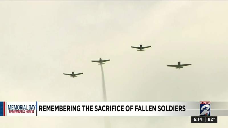 Fallen soldiers remembered during Memorial Day observances in Houston area