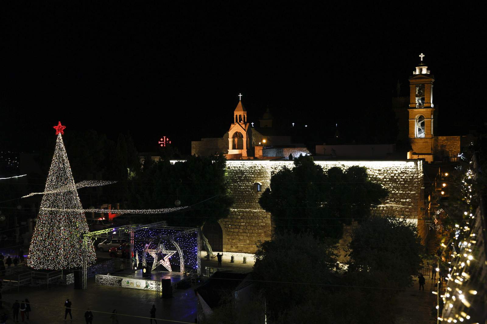 Christmas tree-lighting in Bethlehem a muted, virtual event