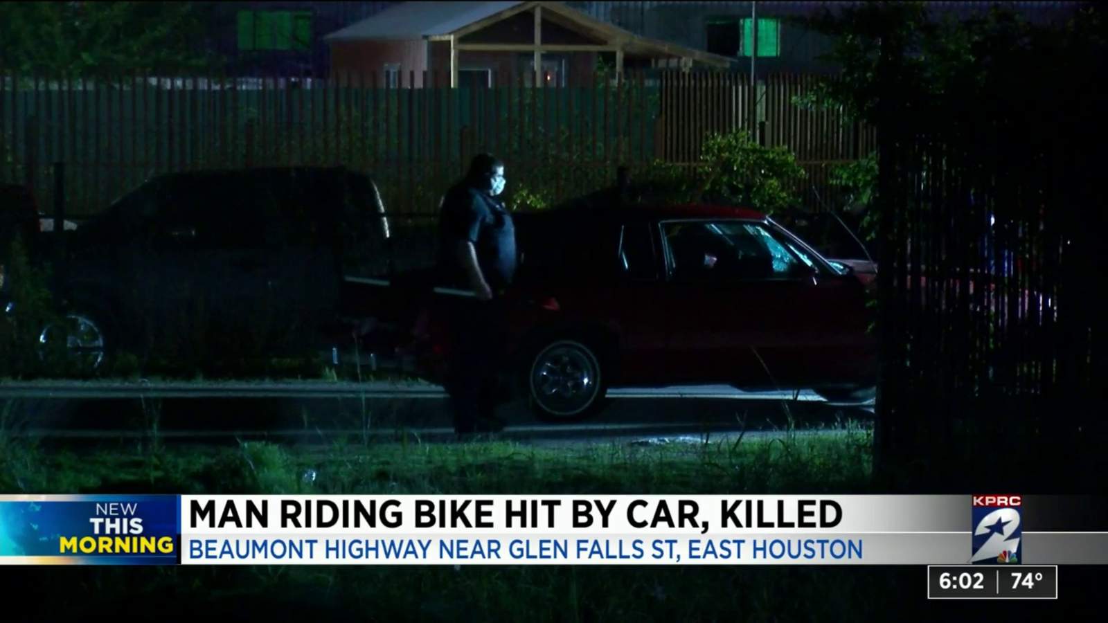 Bicyclist fatally struck by car while riding in NE Houston, deputies say